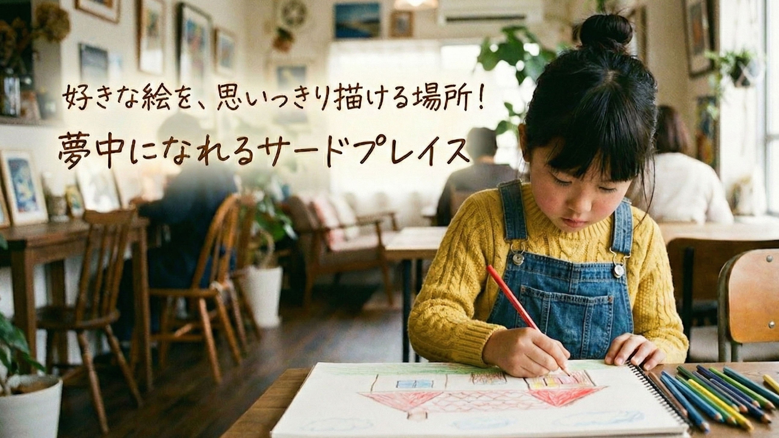 好きな絵を、思いっきり描ける場所！夢中になれるサードプレイス
